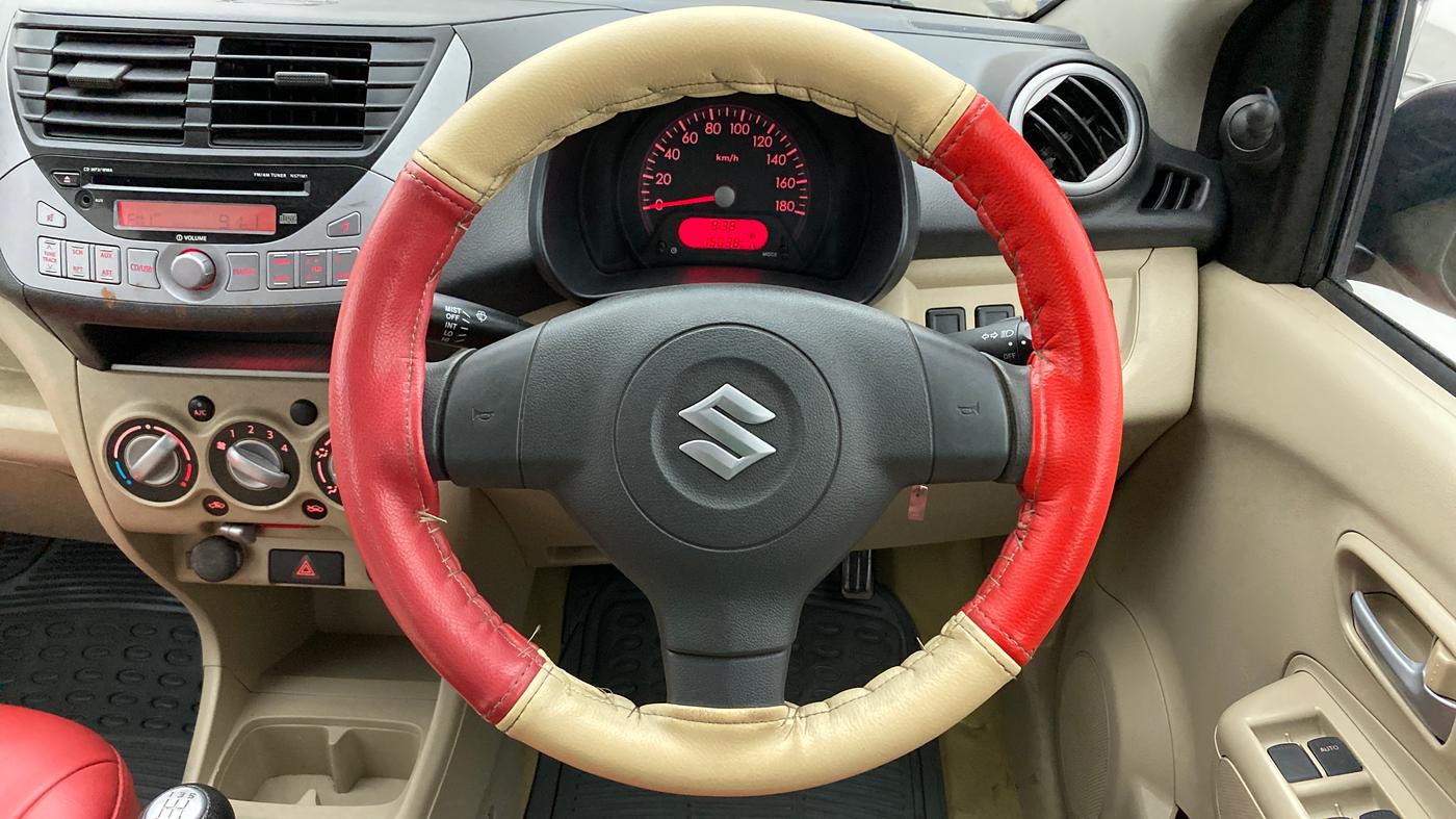 2012 Maruti A Star VXI, Petrol, Manual, 15,038 km, Steering Wheel Close Up