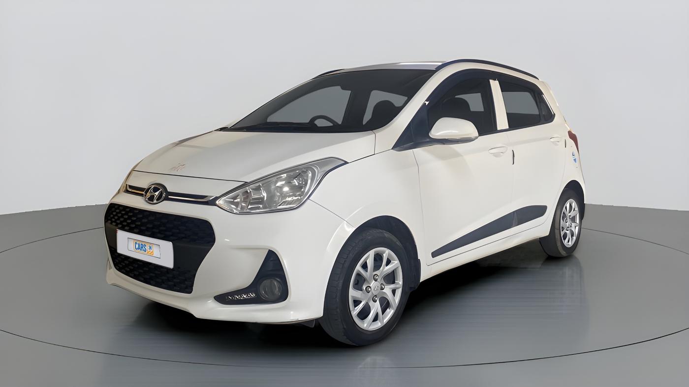 2019 Hyundai Grand i10 SPORTZ 1.2 KAPPA VTVT, Petrol, Manual, 36,982 km, Left Front Diagonal