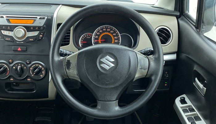 2014 Maruti Wagon R 1.0 VXI, Petrol, Manual, 71,856 km, Steering Wheel Close Up