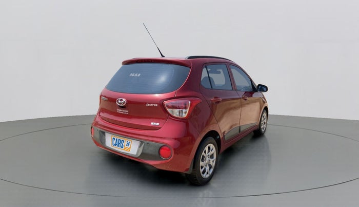 2017 Hyundai Grand i10 SPORTZ (O) 1.2 KAPPA VTVT, Petrol, Manual, 25,283 km, Right Back Diagonal