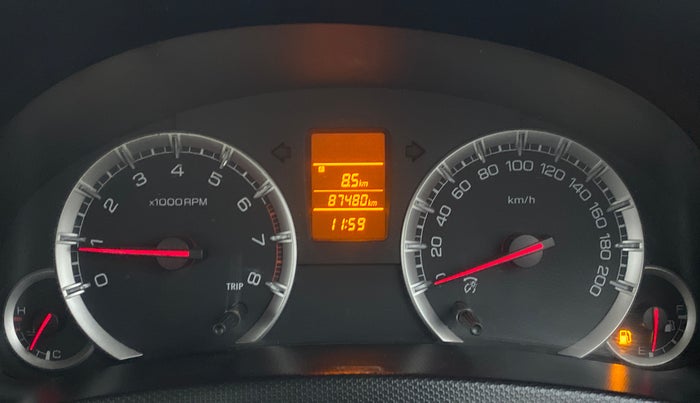 2012 Maruti Swift Dzire VXI, Petrol, Manual, 87,615 km, Odometer Image