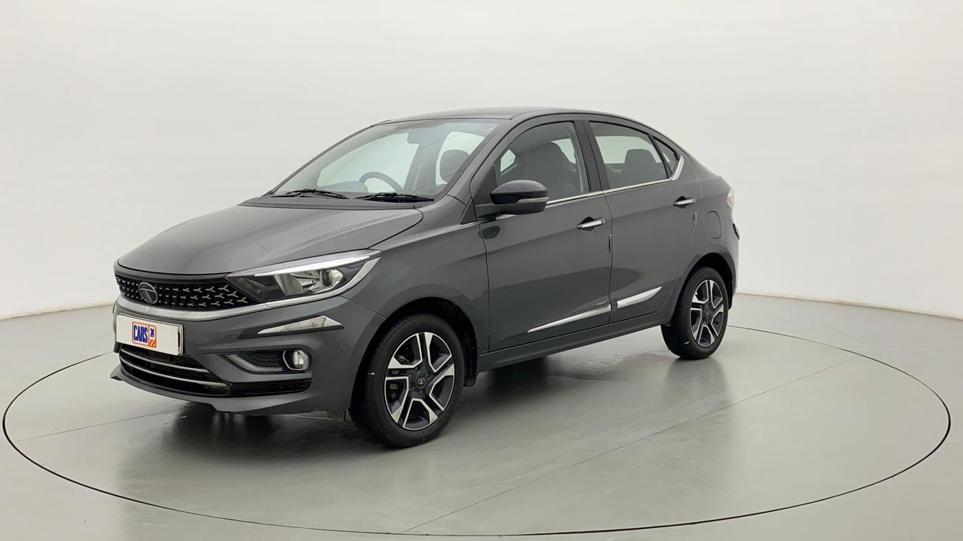 2021 Tata TIGOR XZ PLUS 1.2 REVOTRON, Petrol, Manual, 7,268 km, Left Front Diagonal