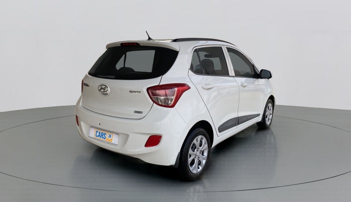 2016 Hyundai Grand i10 SPORTZ 1.2 KAPPA VTVT, Petrol, Manual, 30,616 km, Right Back Diagonal