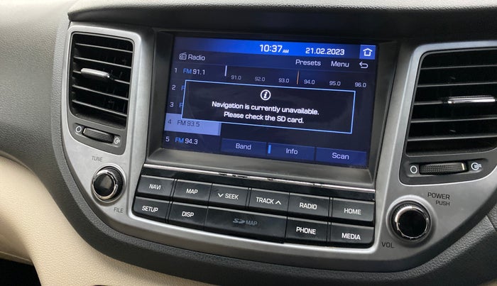 2018 Hyundai Tucson 2WD AT GL DIESEL
, Diesel, Automatic, 26,548 km, Infotainment system - GPS Card not working/missing