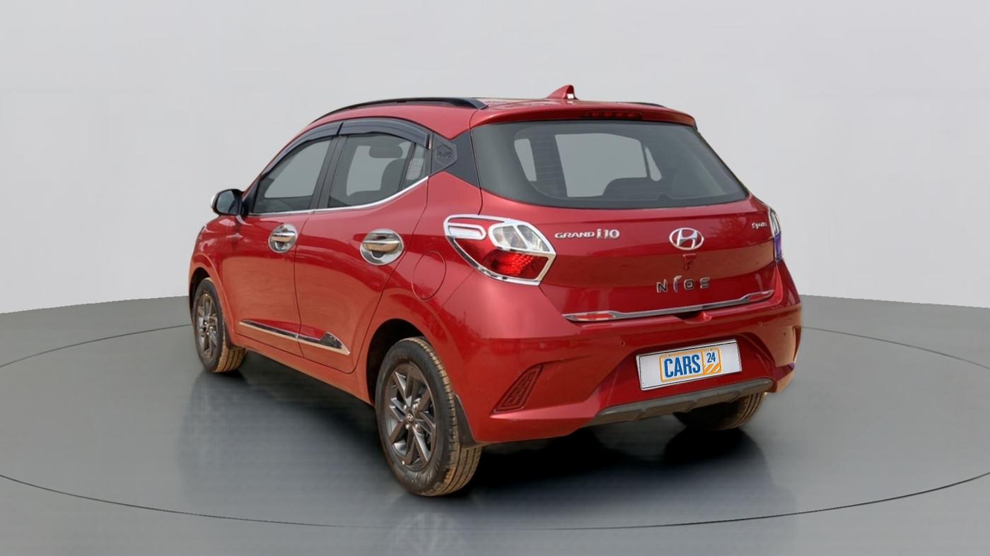 2019 Hyundai GRAND I10 NIOS SPORTZ AMT 1.2 KAPPA VTVT, Petrol, Automatic, 25,955 km, Left Back Diagonal