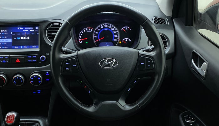 2018 Hyundai Grand i10 SPORTZ 1.2 KAPPA VTVT DUAL TONE, Petrol, Manual, 38,675 km, Steering Wheel Close Up