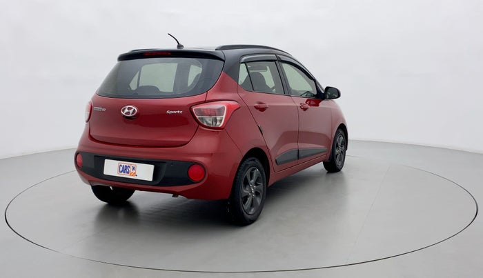 2018 Hyundai Grand i10 SPORTZ 1.2 KAPPA VTVT DUAL TONE, Petrol, Manual, 38,675 km, Right Back Diagonal