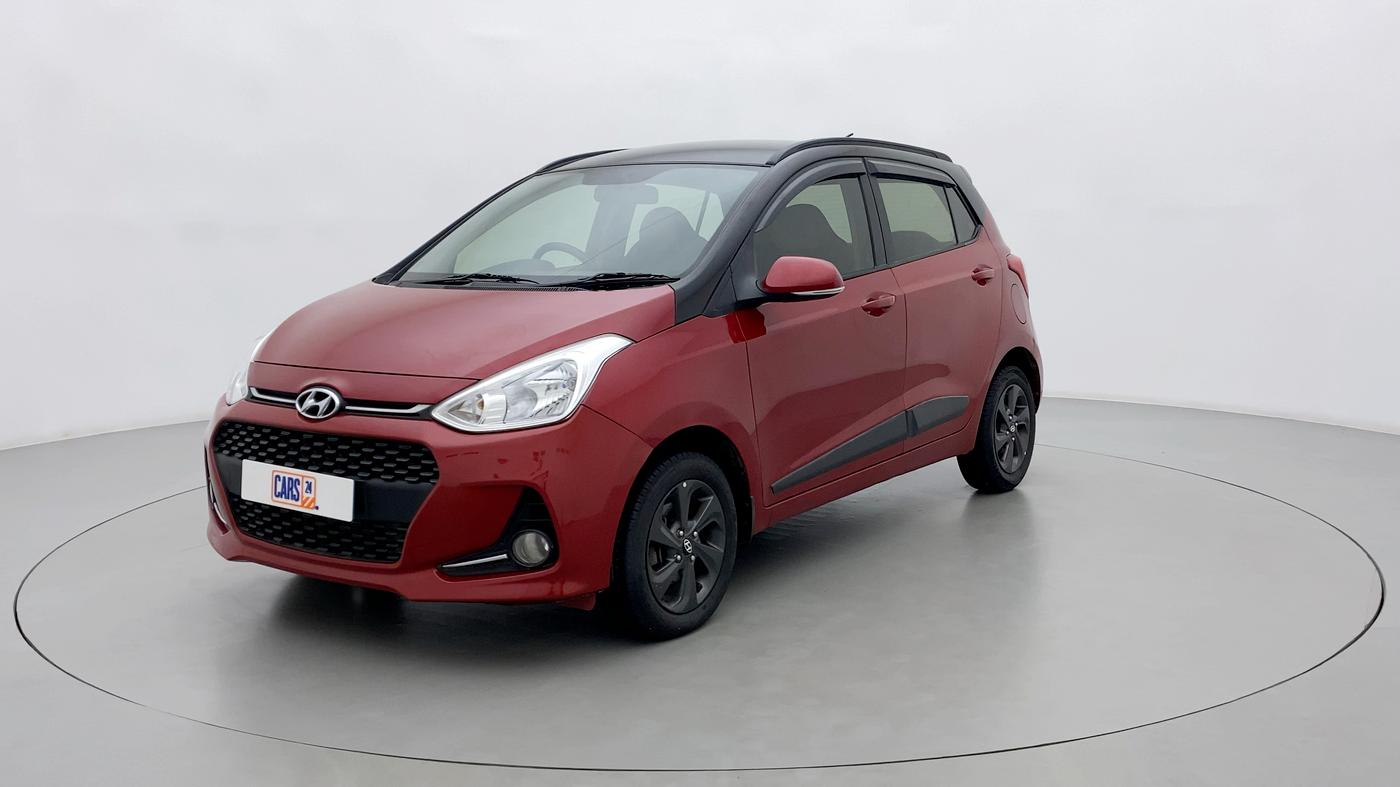 2018 Hyundai Grand i10 SPORTZ 1.2 KAPPA VTVT DUAL TONE, Petrol, Manual, 38,675 km, Left Front Diagonal