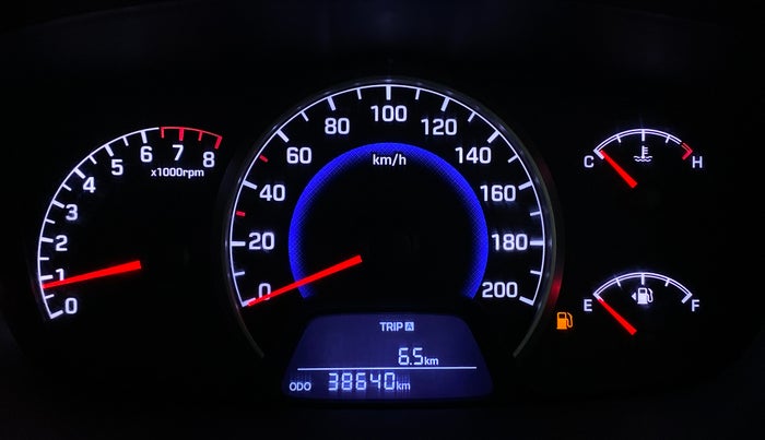 2018 Hyundai Grand i10 SPORTZ 1.2 KAPPA VTVT DUAL TONE, Petrol, Manual, 38,675 km, Odometer Image