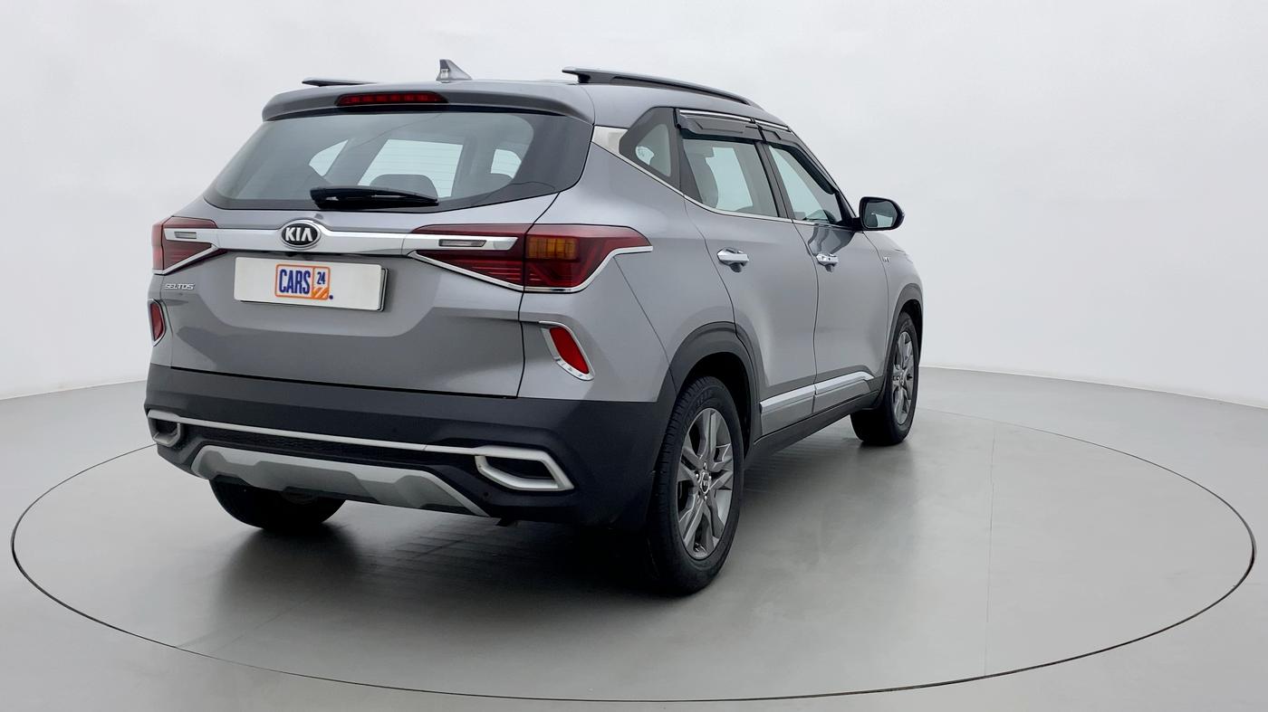 2020 KIA SELTOS HTX AT PETROL, Petrol, Automatic, 15,295 km, Right Back Diagonal