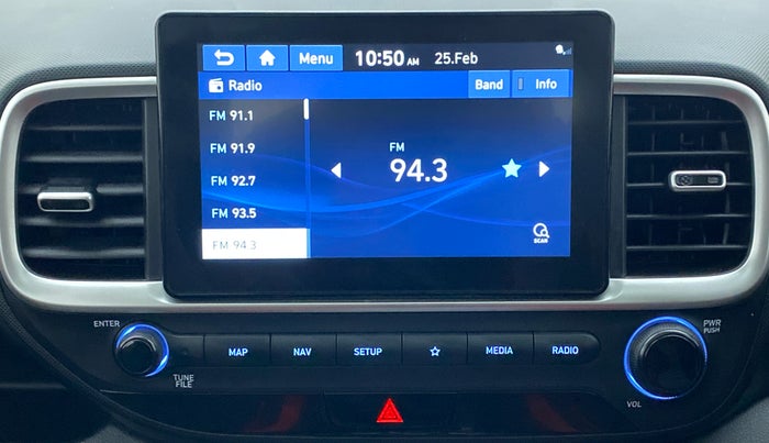 2020 Hyundai VENUE SX PLUS 1.0 TURBO DCT, Petrol, Automatic, 24,546 km, Infotainment System
