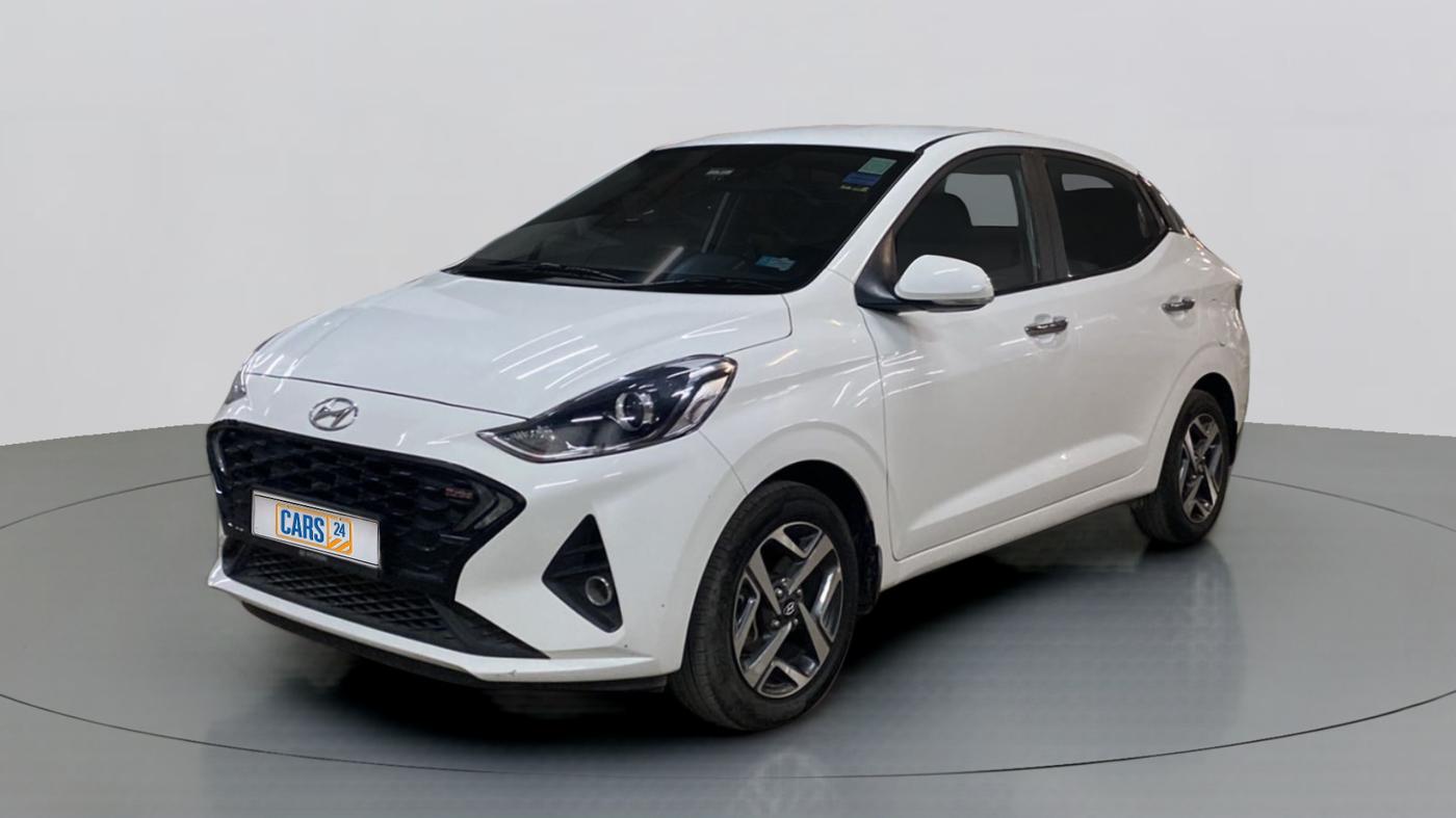 2021 Hyundai AURA SX+ 1.0 TURBO GDI MT, Petrol, Manual, 24,934 km, Left Front Diagonal