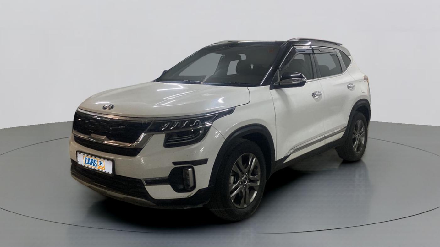 2020 KIA SELTOS HTX 1.5 PETROL MT, Petrol, Manual, 24,339 km, Left Front Diagonal