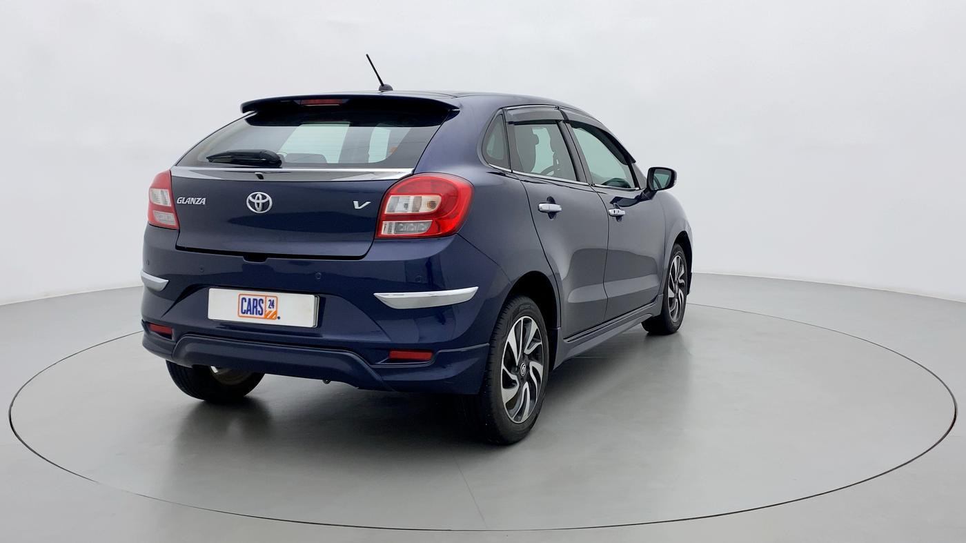 2019 Toyota Glanza V, Petrol, Manual, 48,527 km, Right Back Diagonal