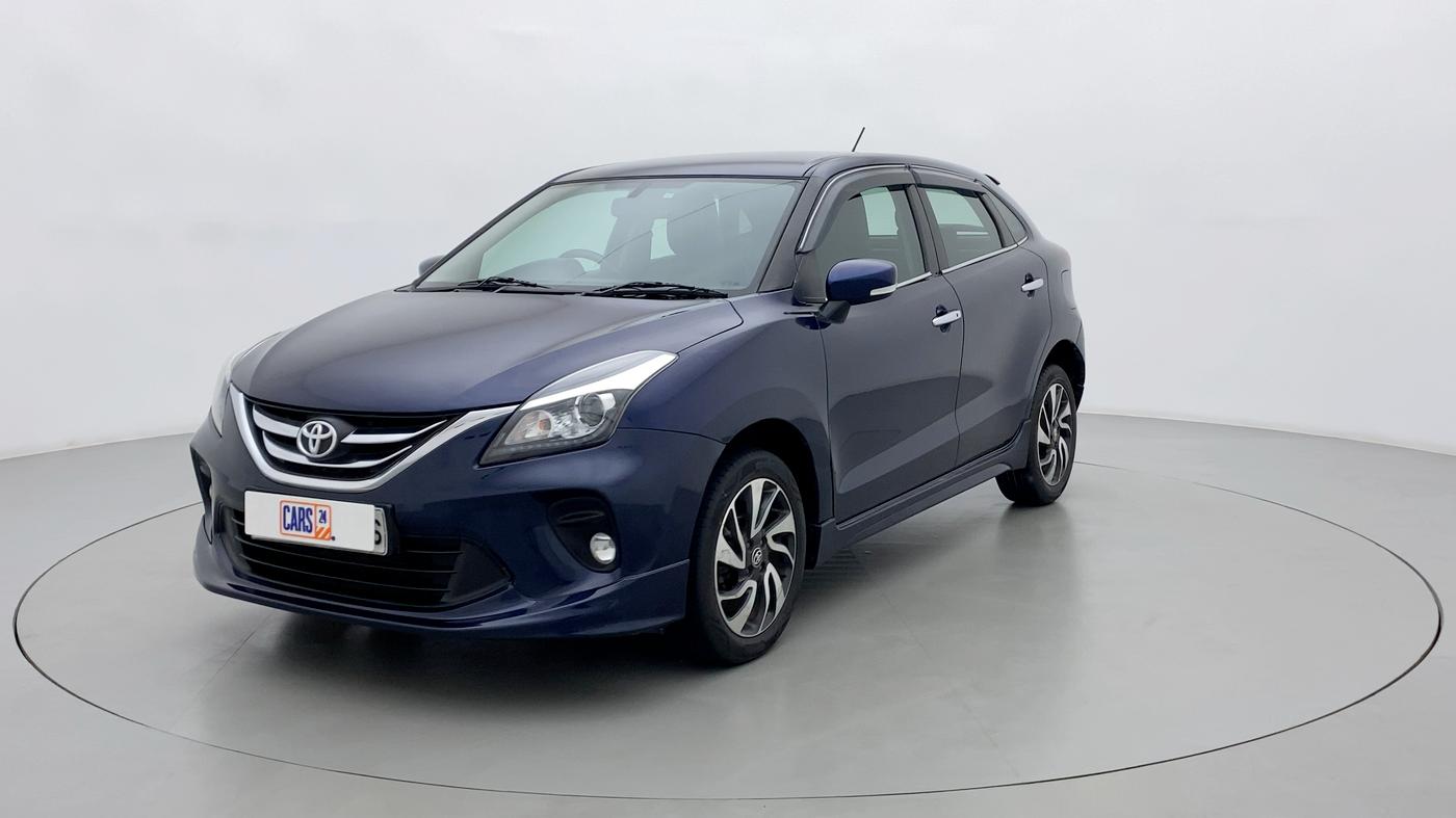 2019 Toyota Glanza V, Petrol, Manual, 48,527 km, Left Front Diagonal