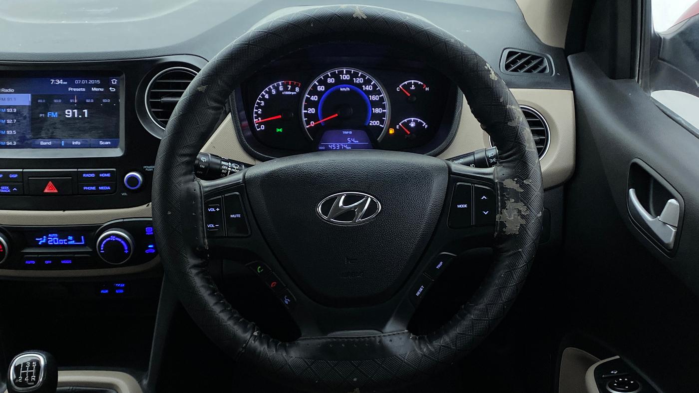 2017 Hyundai Grand i10 ASTA 1.2 KAPPA VTVT, Petrol, Manual, 45,374 km, Steering Wheel Close Up