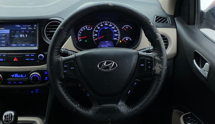 2017 Hyundai Grand i10 ASTA 1.2 KAPPA VTVT, Petrol, Manual, 45,374 km, Steering Wheel Close Up