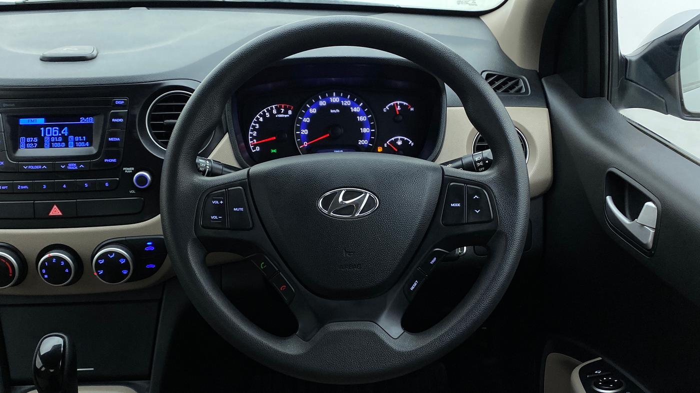 2017 Hyundai Xcent S AT 1.2, Petrol, Automatic, 9,266 km, Steering Wheel Close Up