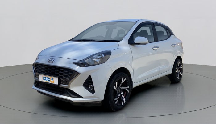 2021 Hyundai AURA S 1.2 AMT, Petrol, Automatic, 6,991 km, Left Front Diagonal