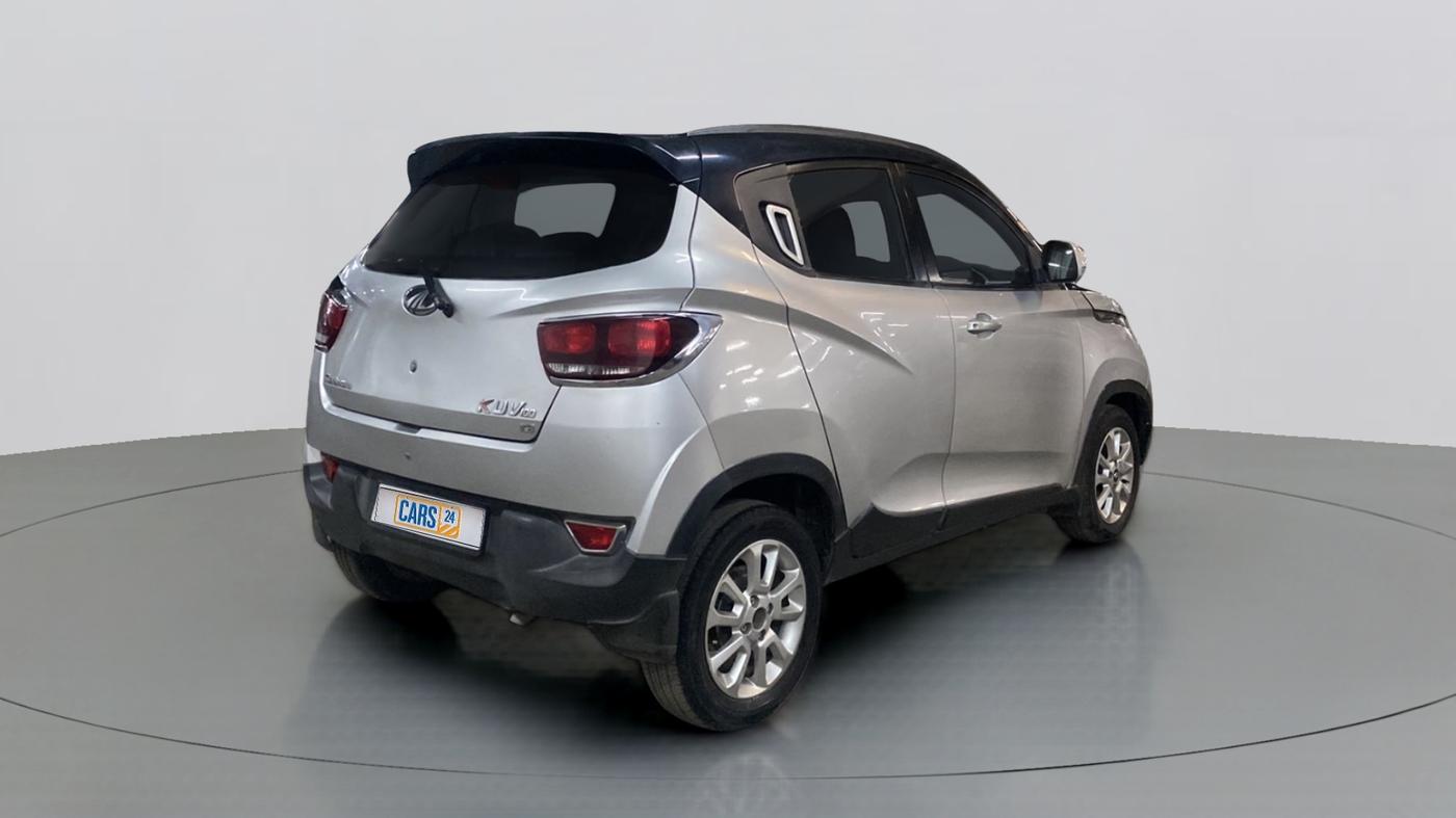 2017 Mahindra Kuv100 K8 6 STR DUAL TONE, Petrol, Manual, 51,201 km, Right Back Diagonal