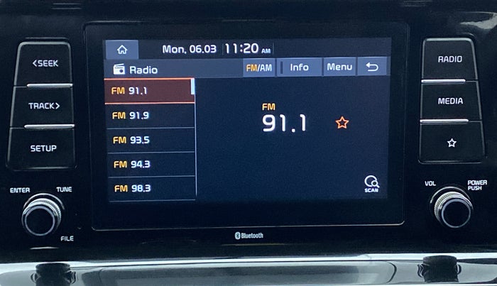 2020 KIA SELTOS HTK PLUS 1.5 PETROL, Petrol, Manual, 52,483 km, Infotainment System