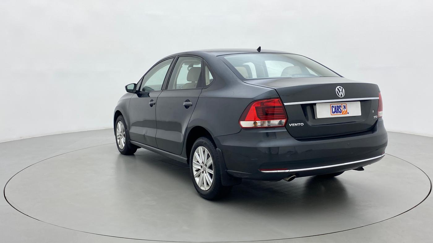 2016 Volkswagen Vento 1.2 TSI HIGHLINE PLUS AT, Petrol, Automatic, 66,062 km, Left Back Diagonal