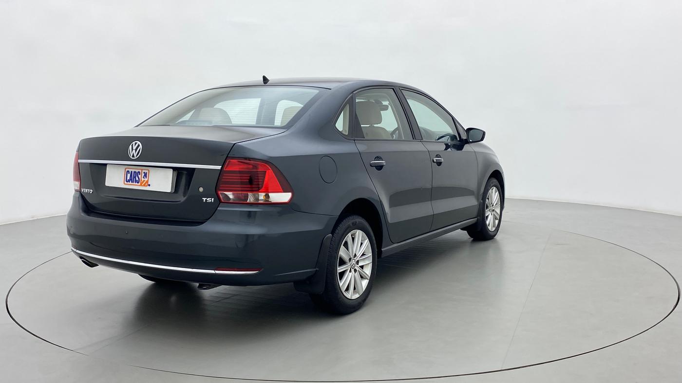 2016 Volkswagen Vento 1.2 TSI HIGHLINE PLUS AT, Petrol, Automatic, 66,062 km, Right Back Diagonal