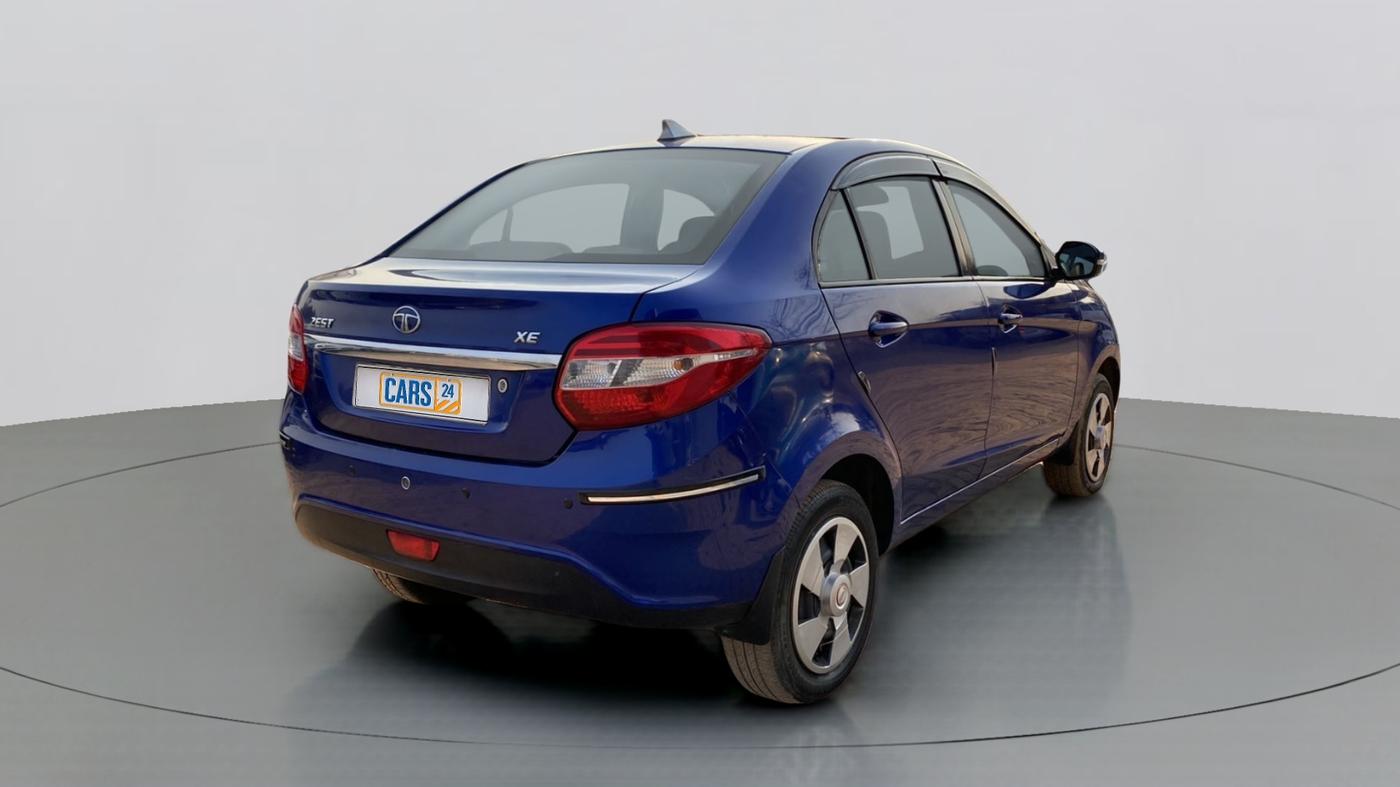 2015 Tata Zest XE 75PS DIESEL, Diesel, Manual, 42,346 km, Right Back Diagonal