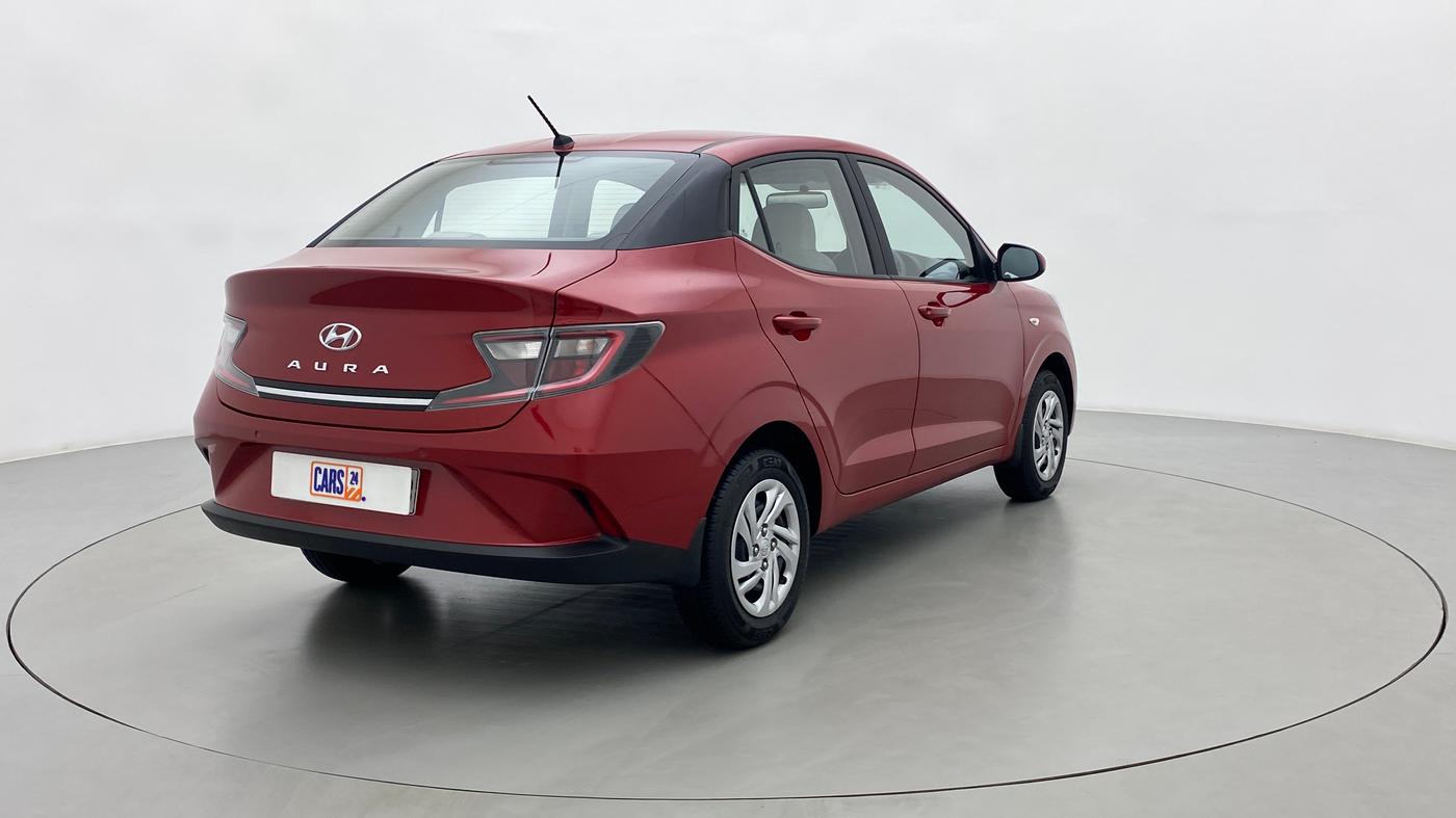 2022 Hyundai AURA S 1.2, Petrol, Manual, 3,812 km, Right Back Diagonal