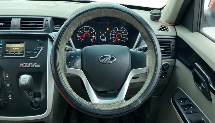2016 Mahindra Kuv100 K8 D 6 STR, Diesel, Manual, 72,269 km, Steering Wheel Close Up