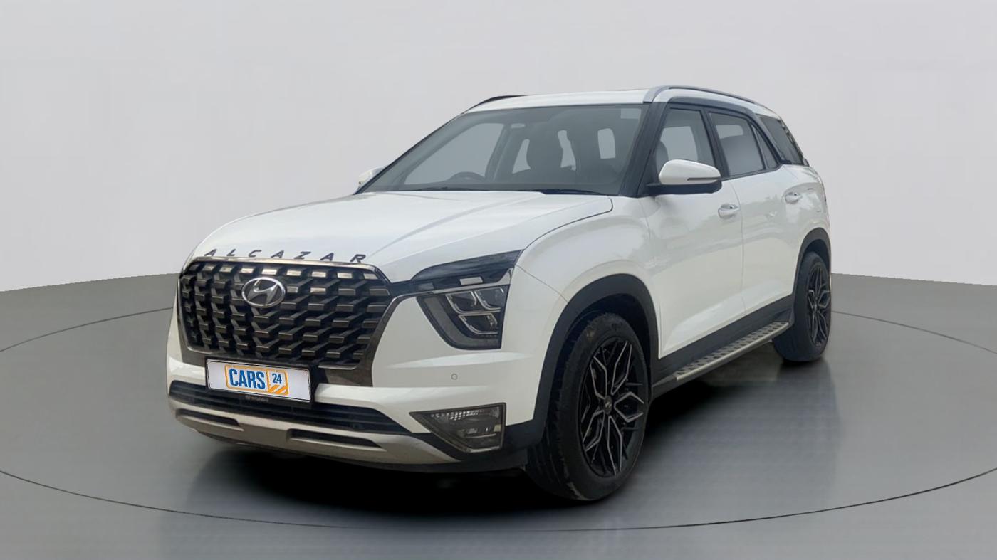 2022 Hyundai ALCAZAR 2.0 SIGNATURE (O) AT 6STR, Petrol, Automatic, 10,456 km, Left Front Diagonal