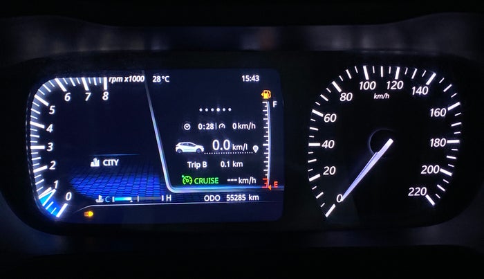 2020 Tata ALTROZ XZ PETROL, Petrol, Manual, 55,321 km, Odometer Image