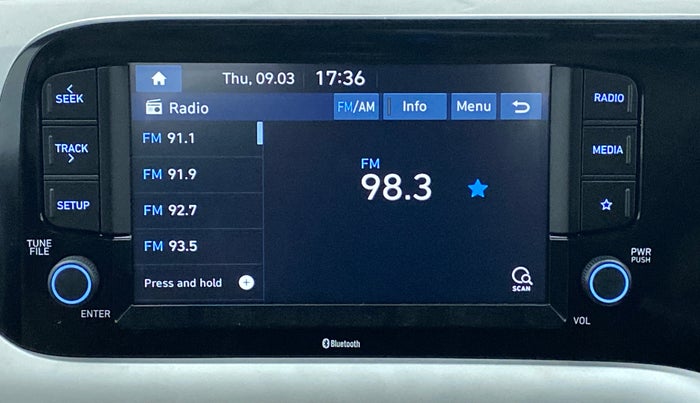 2022 Hyundai GRAND I10 NIOS SPORTZ AMT 1.2 KAPPA VTVT, Petrol, Automatic, 6,042 km, Infotainment System