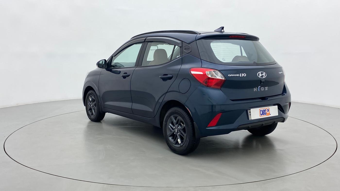2022 Hyundai GRAND I10 NIOS SPORTZ AMT 1.2 KAPPA VTVT, Petrol, Automatic, 6,042 km, Left Back Diagonal