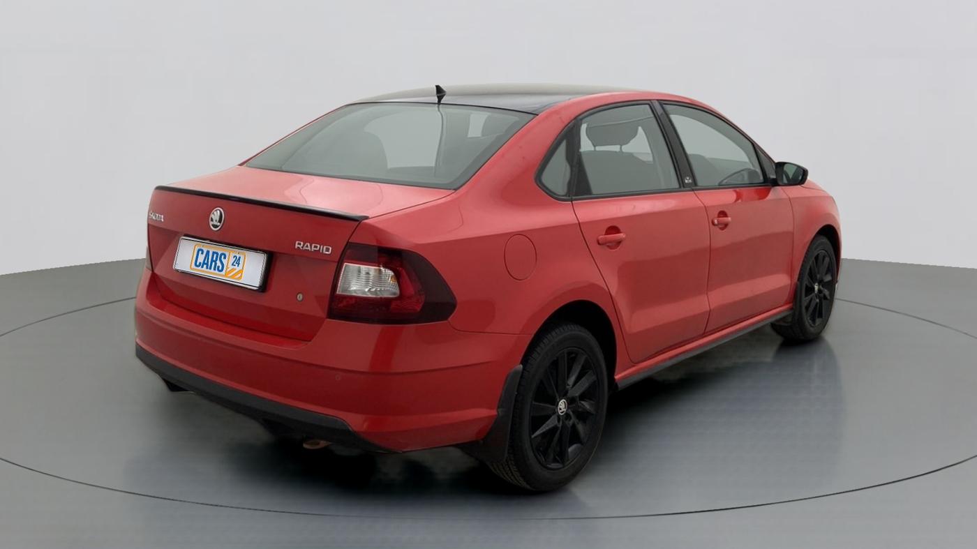 2021 Skoda Rapid STYLE 1.0TSI MT, Petrol, Manual, 13,561 km, Right Back Diagonal