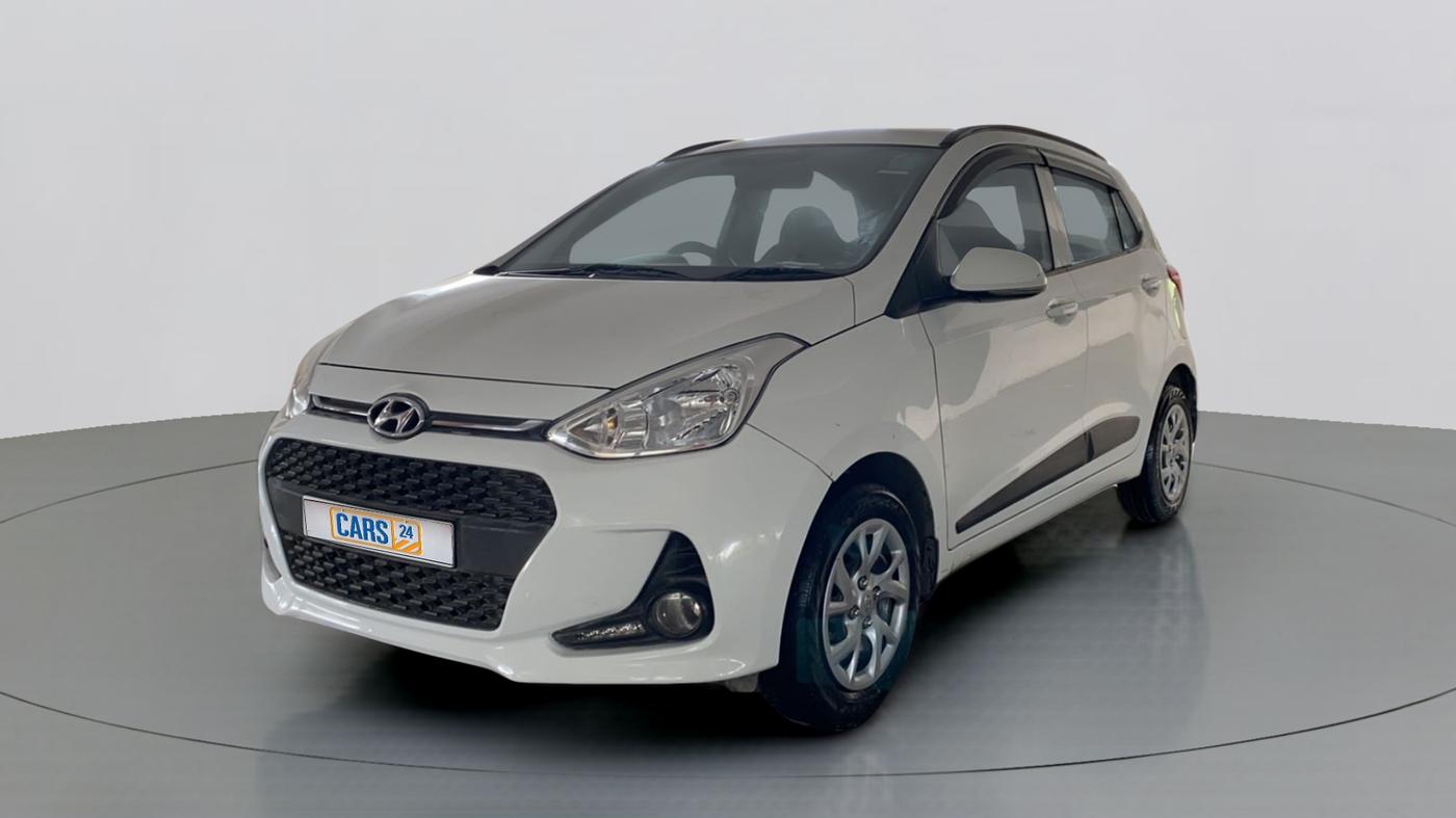 2017 Hyundai Grand i10 SPORTZ (O) 1.2 KAPPA VTVT, Petrol, Manual, 80,554 km, Left Front Diagonal