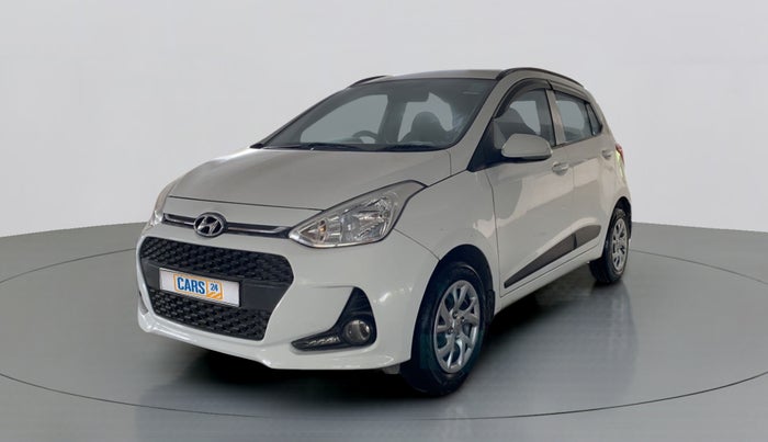 2017 Hyundai Grand i10 SPORTZ (O) 1.2 KAPPA VTVT, Petrol, Manual, 80,554 km, Left Front Diagonal