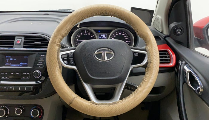2017 Tata Tiago XZA PETROL, Petrol, Automatic, 46,499 km, Steering Wheel Close Up