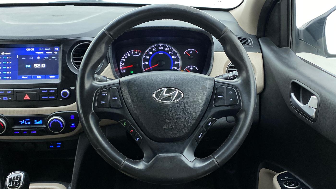 2017 Hyundai Grand i10 ASTA 1.2 KAPPA VTVT, Petrol, Manual, 54,280 km, Steering Wheel Close Up