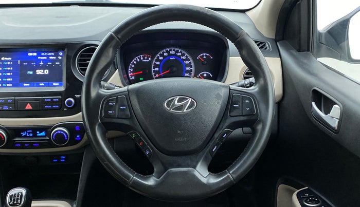 2017 Hyundai Grand i10 ASTA 1.2 KAPPA VTVT, Petrol, Manual, 54,280 km, Steering Wheel Close Up