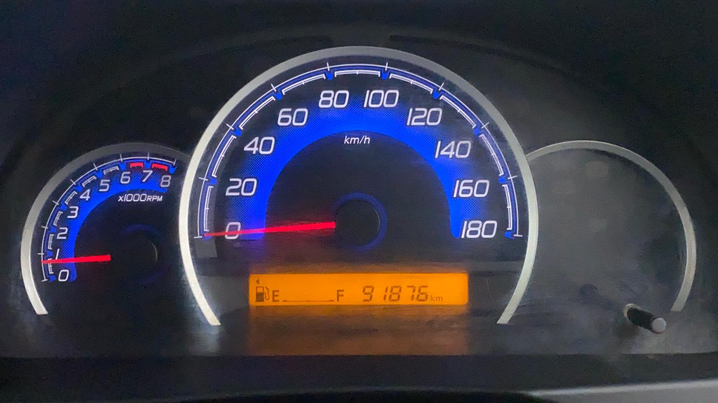 2017 Maruti Wagon R 1.0 VXI, Petrol, Manual, 91,681 km, Odometer Image