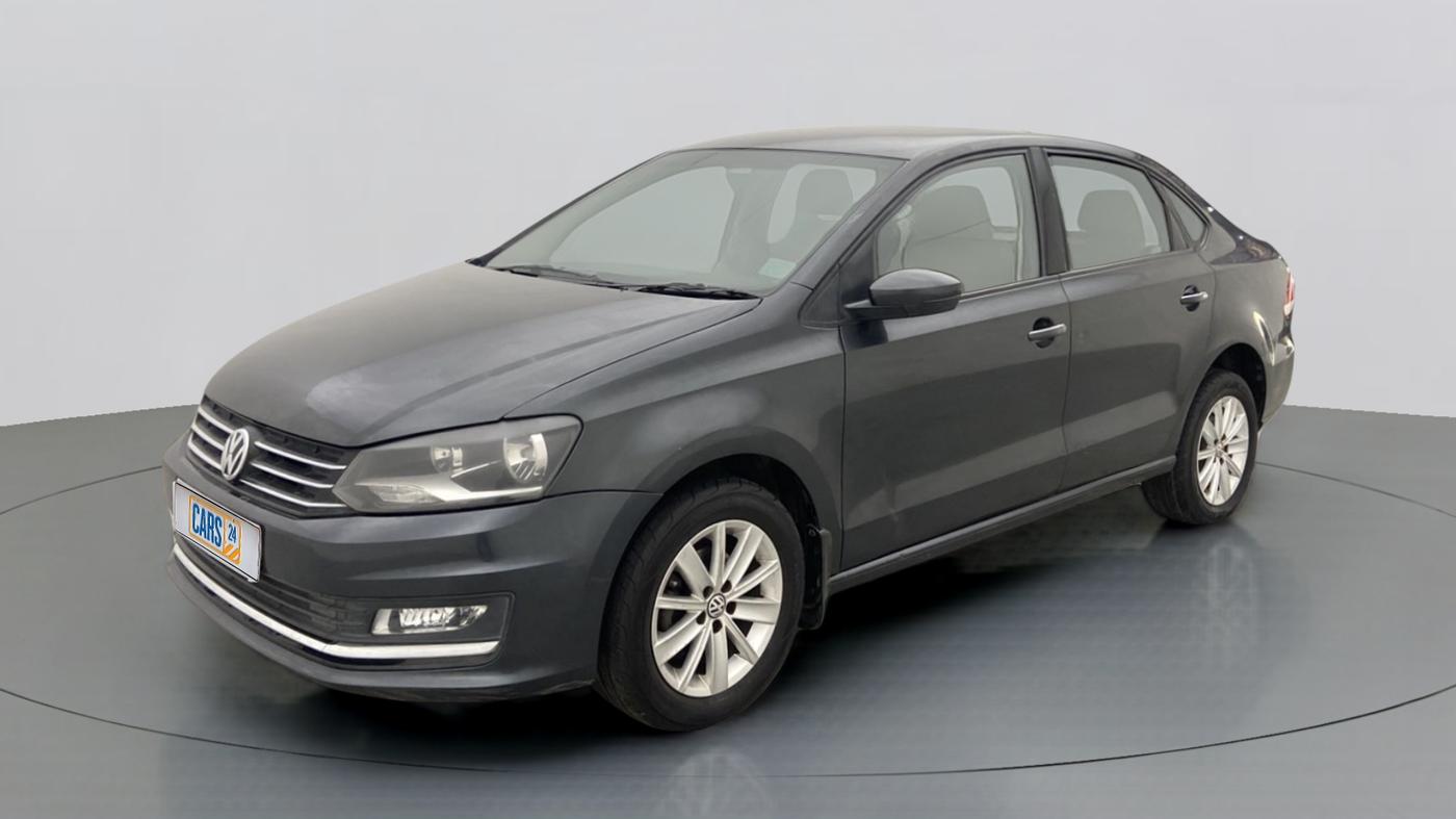 2015 Volkswagen Vento HIGHLINE PETROL AT, Petrol, Automatic, 80,629 km, Left Front Diagonal