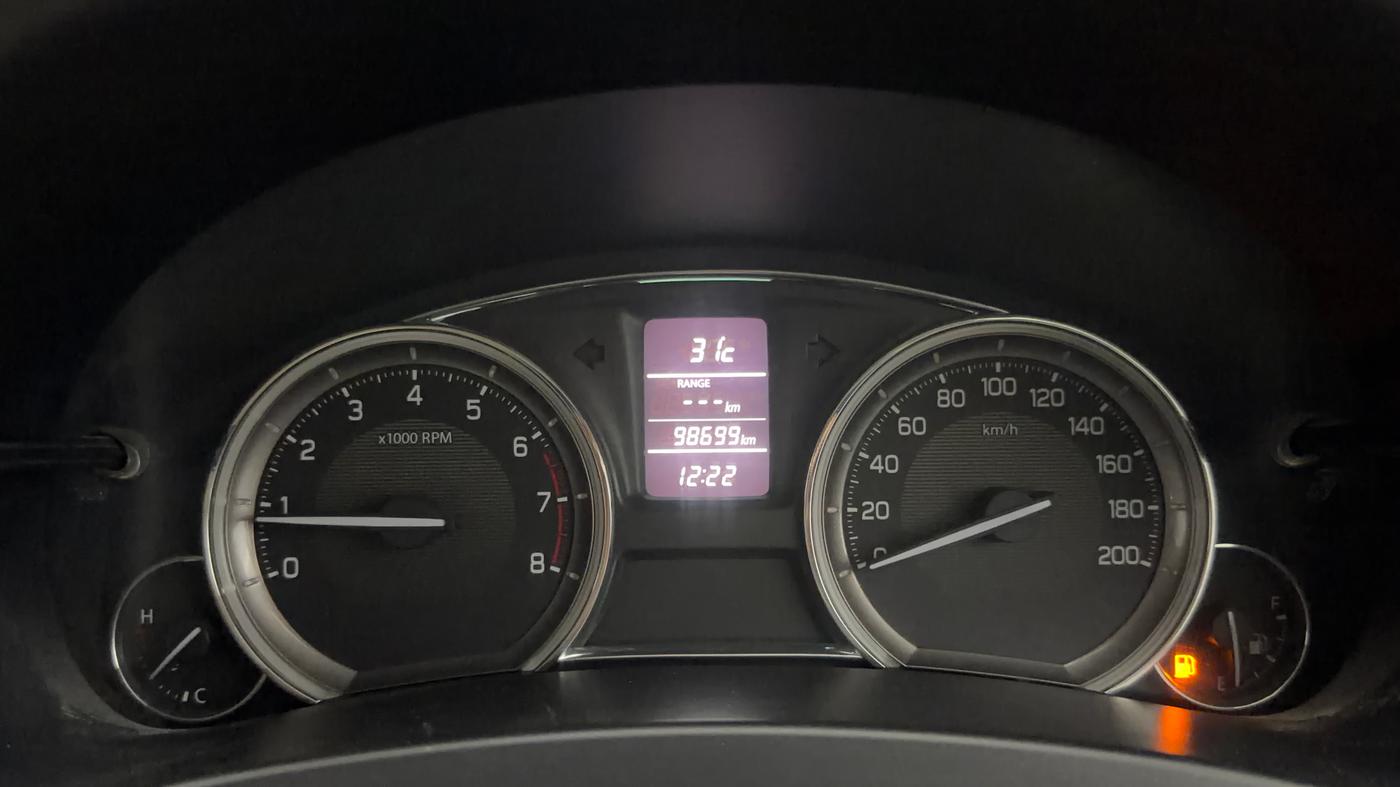 2016 Maruti Ciaz ZXI+, Petrol, Manual, 98,688 km, Odometer Image