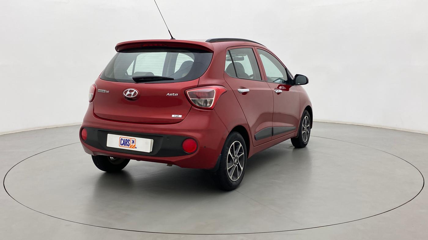 2017 Hyundai Grand i10 ASTA 1.2 KAPPA VTVT, Petrol, Manual, 45,356 km, Right Back Diagonal