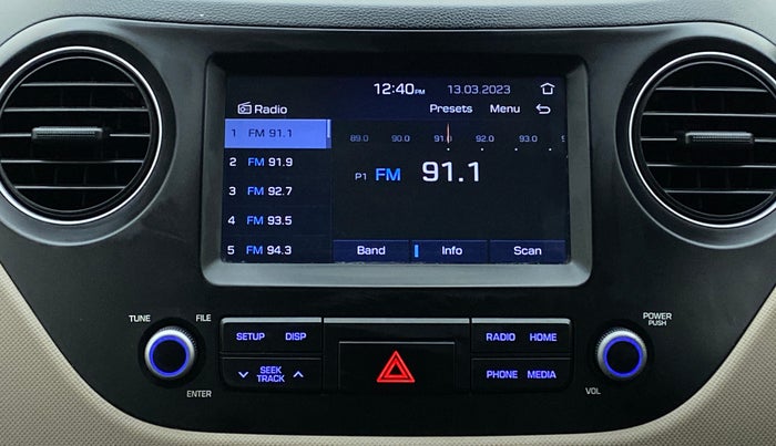 2017 Hyundai Grand i10 ASTA 1.2 KAPPA VTVT, Petrol, Manual, 45,356 km, Infotainment System