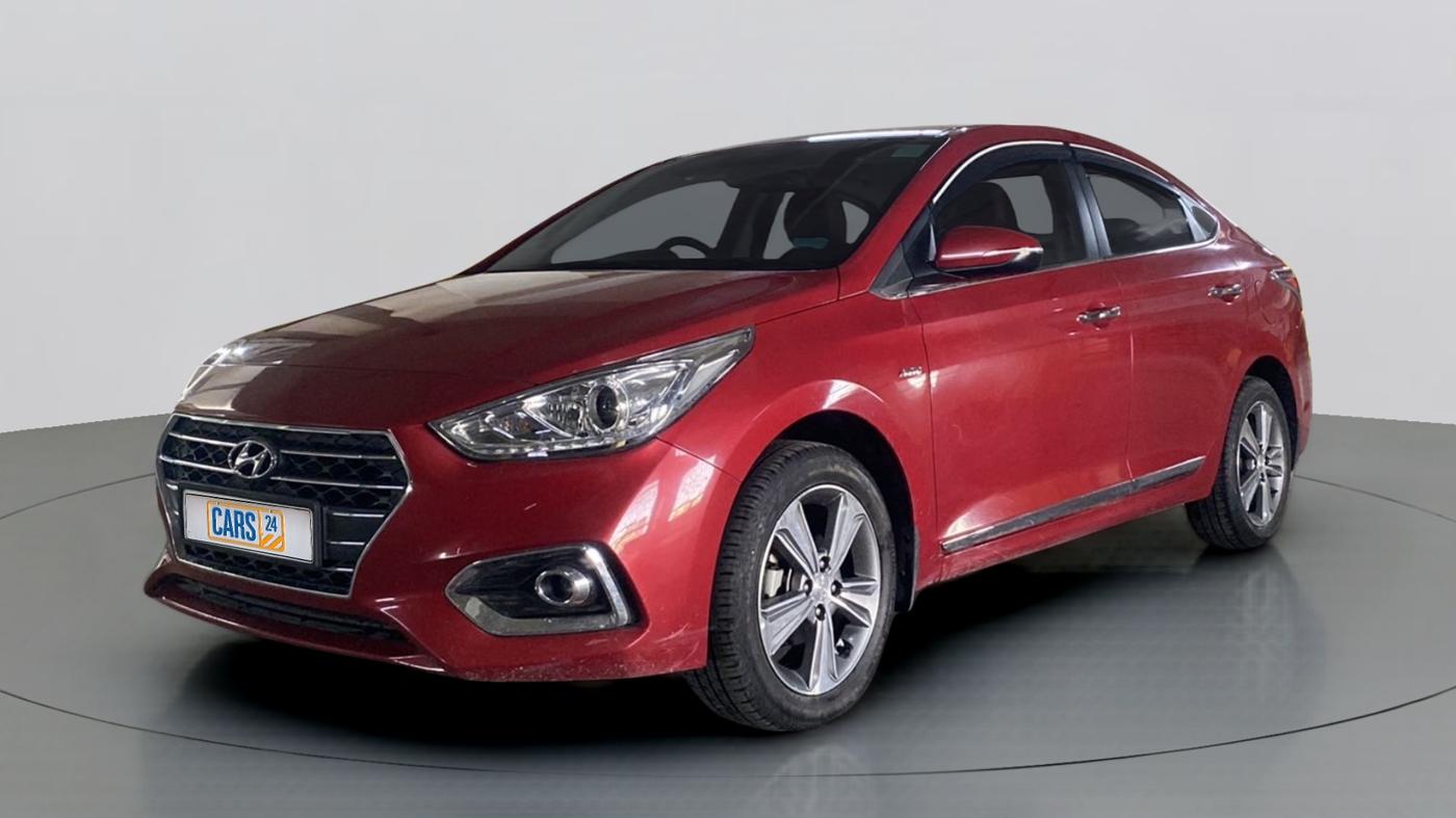 2019 Hyundai Verna 1.6 VTVT SX + AT, Petrol, Automatic, 15,434 km, Left Front Diagonal