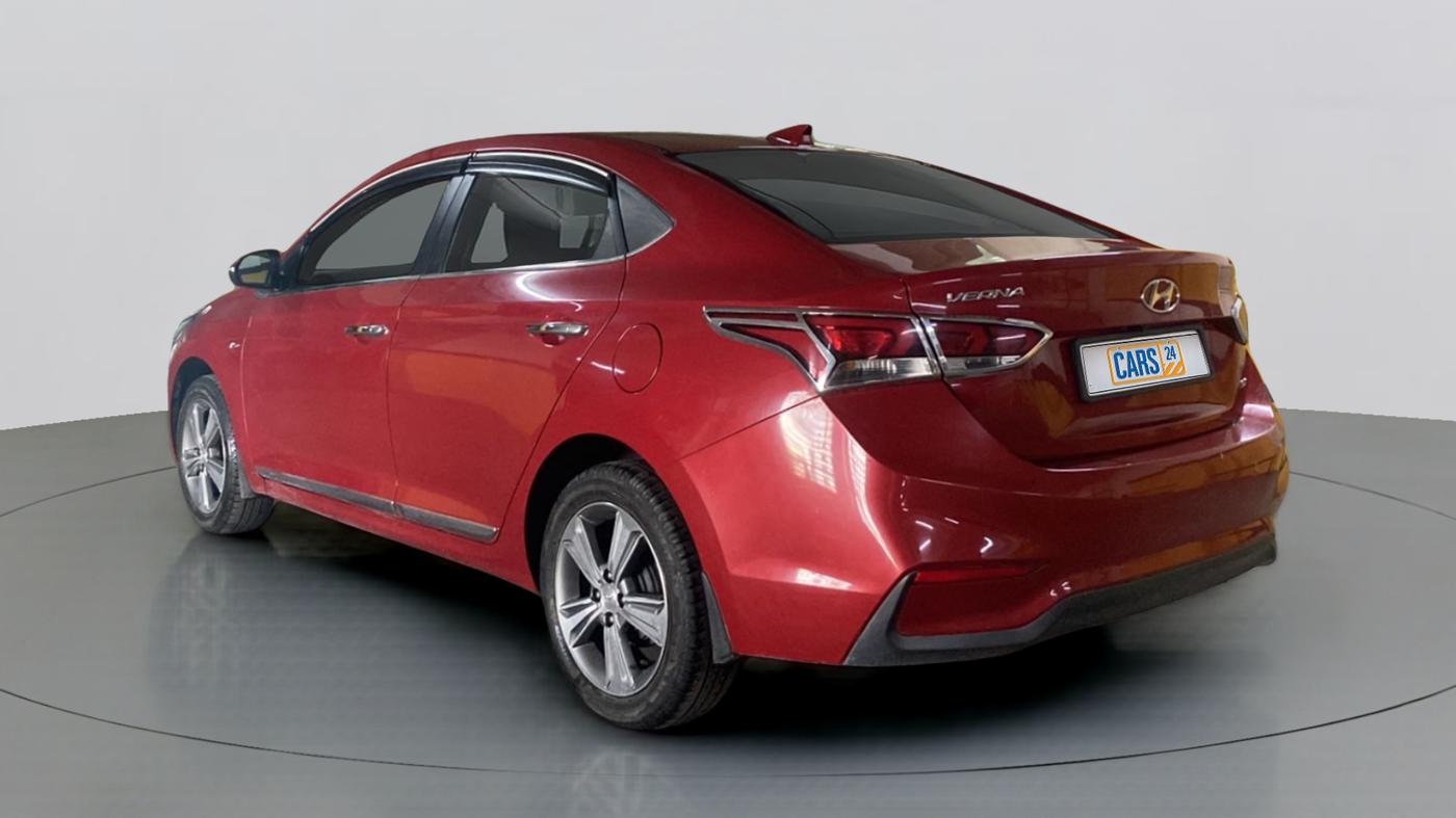 2019 Hyundai Verna 1.6 VTVT SX + AT, Petrol, Automatic, 15,434 km, Left Back Diagonal