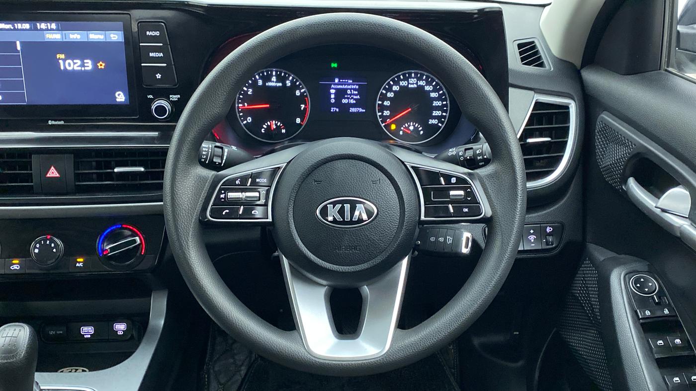 2019 KIA SELTOS HTK 1.5 PETROL, Petrol, Manual, 28,379 km, Steering Wheel Close Up