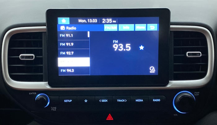 2021 Hyundai VENUE SX 1.0 TURBO IMT, Petrol, Manual, 15,242 km, Infotainment System