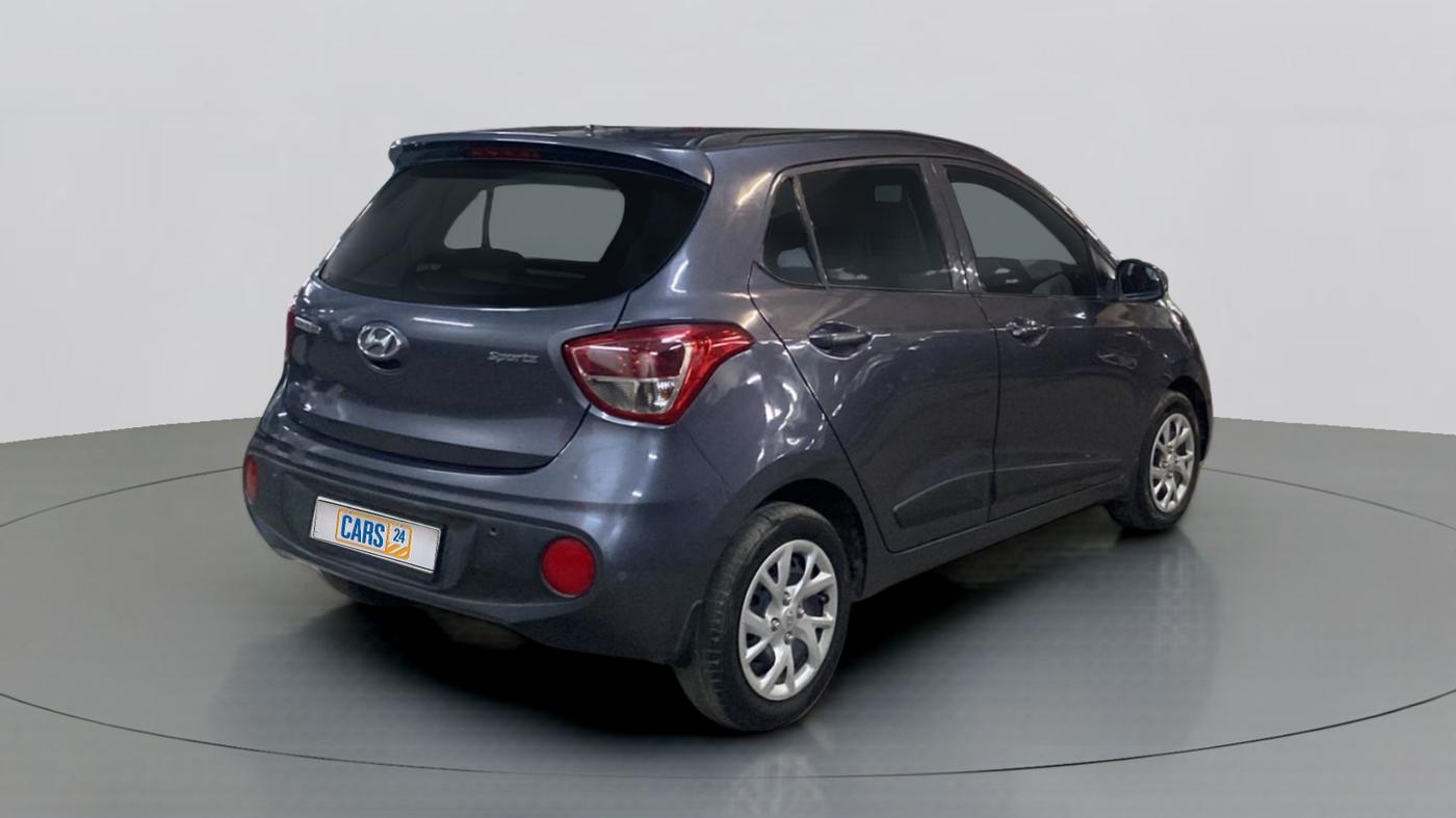 2018 Hyundai Grand i10 SPORTZ 1.2 KAPPA VTVT, Petrol, Manual, 20,699 km, Right Back Diagonal